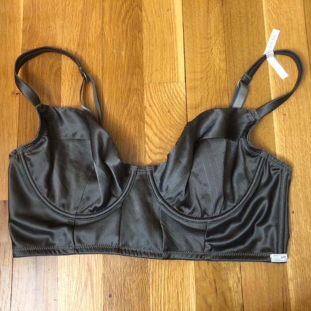 Aerie Pretty Luxuries Gray Bustier